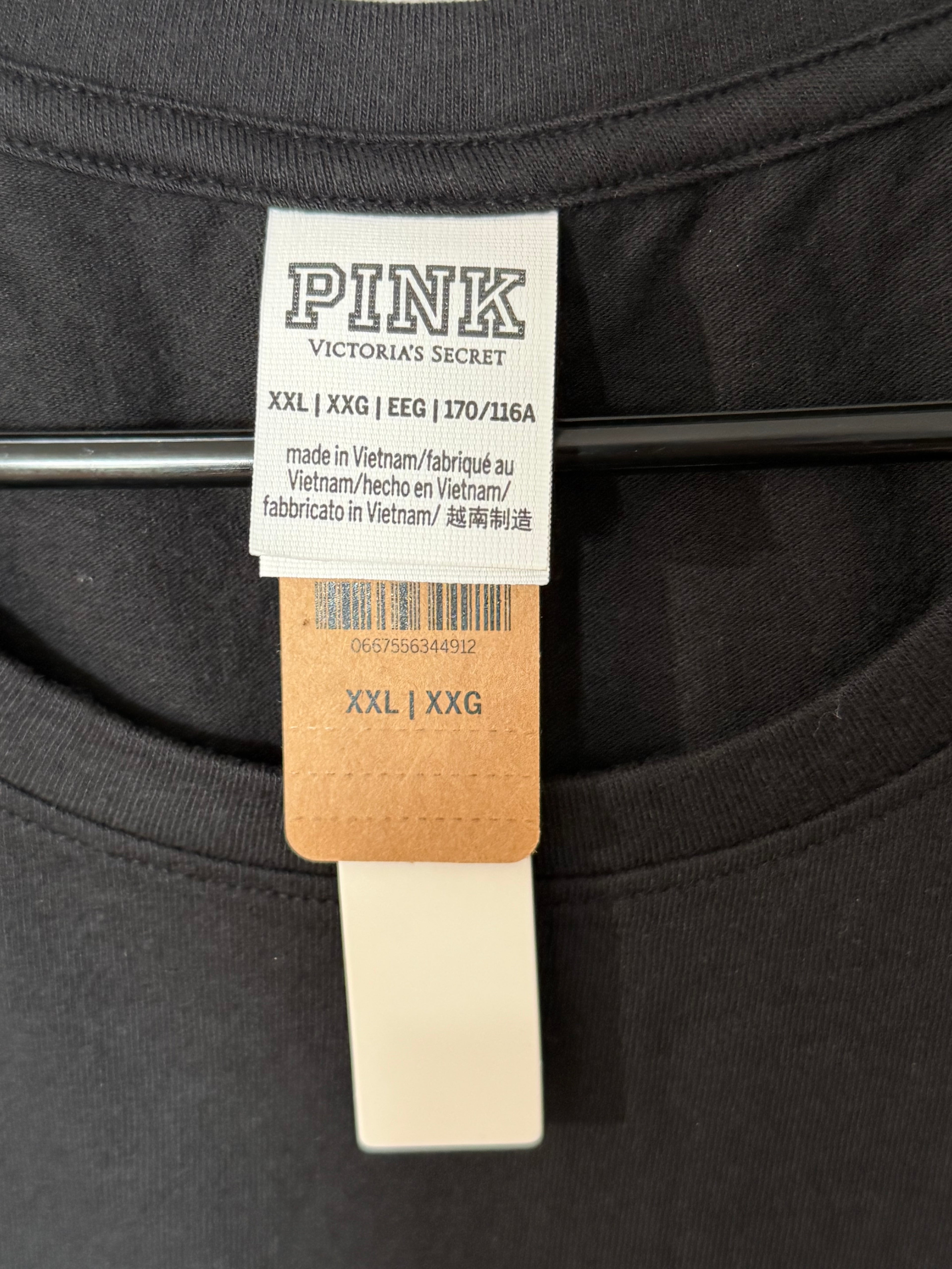 Victoria’s Secret PINK Women’s Rhinestone Logo Tee Size XXL